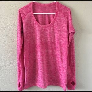 Lululemon Run Swiftly Long Sleeve Pink